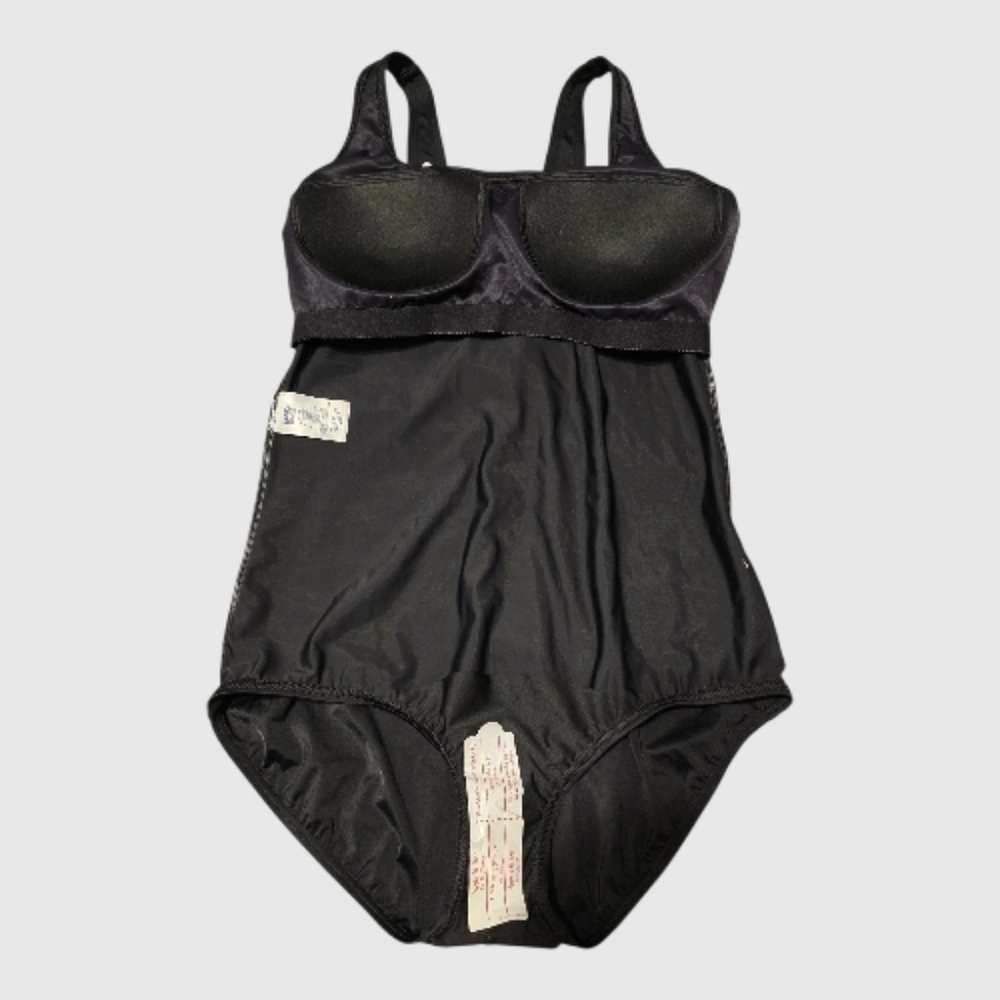 Lands' End One Piece Swimsuit Women's 14DDD Black Tugless Low Leg UPF 50 Beachy - Picture 7 of 9
